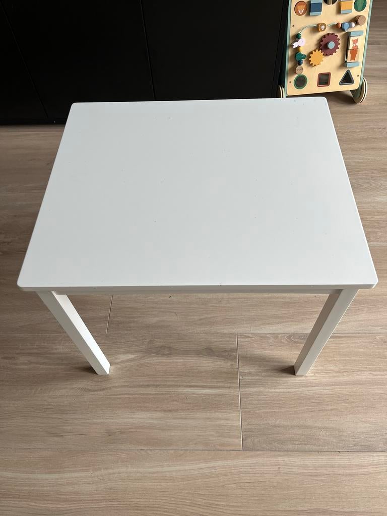 IKEA Kindertafel LÄTT 50x59 cm - Wit, 55 tot 75 cm, Zo goed als nieuw, Rechthoekig, Hout