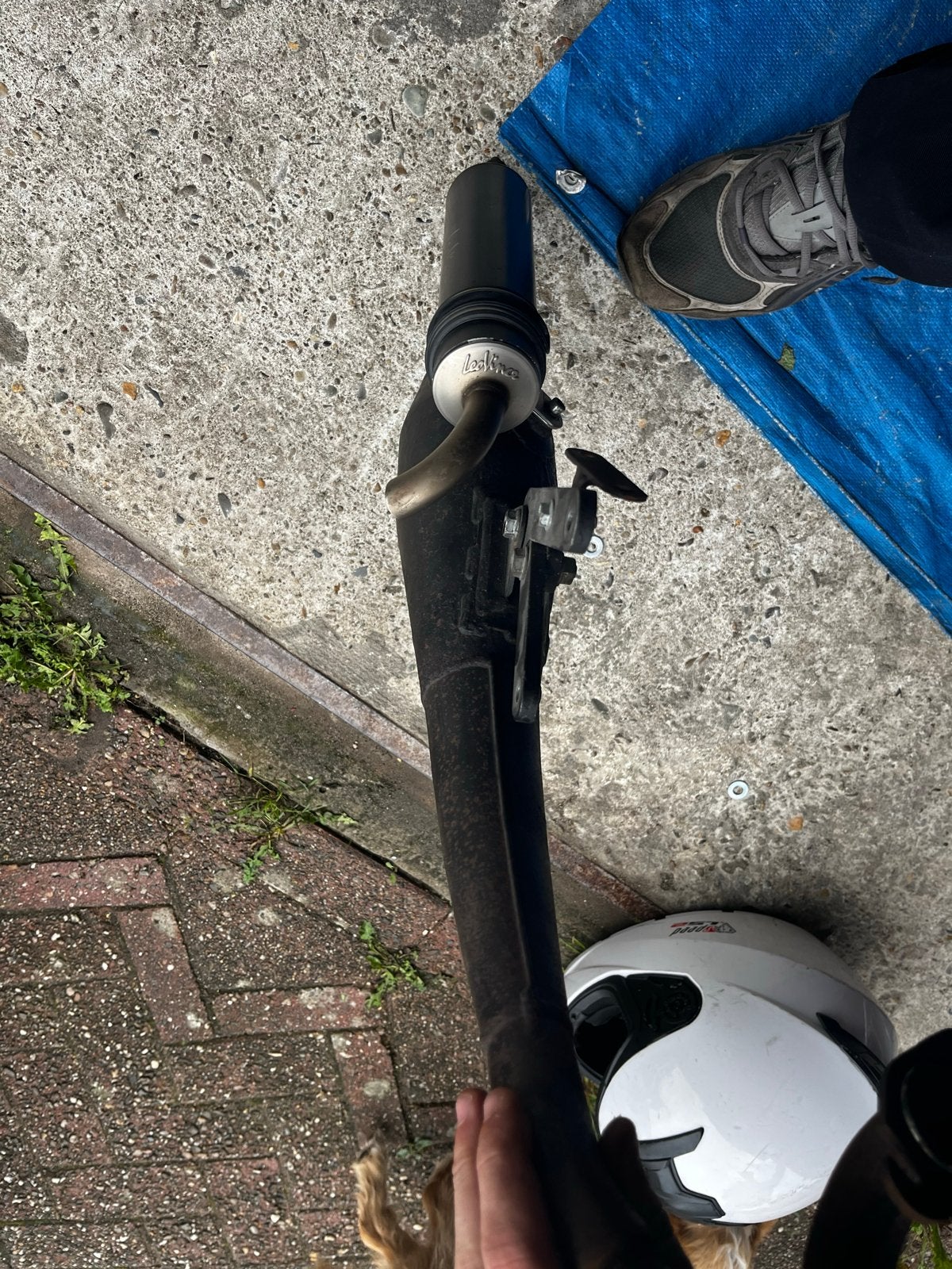 Originele Leovince terugloop uitlaat, Ophalen of Verzenden, Gebruikt, Uitlaat