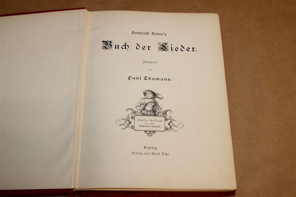 Heine Buch der Lieder — Luxe Editie 1880 Met Illustraties, Antiek en Kunst, Ophalen of Verzenden