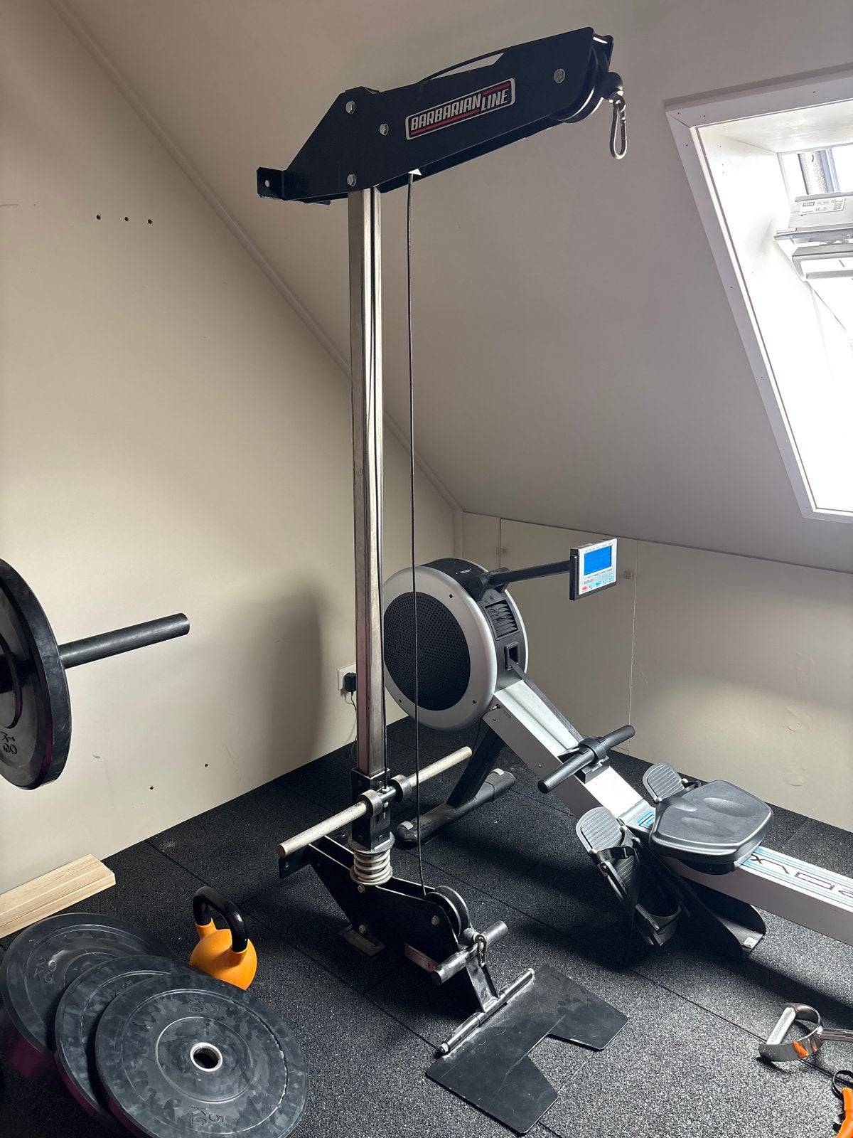 Barbarian Line Lat Machine (muur bevestiging), Ophalen, Gebruikt, Rug, Overige typen