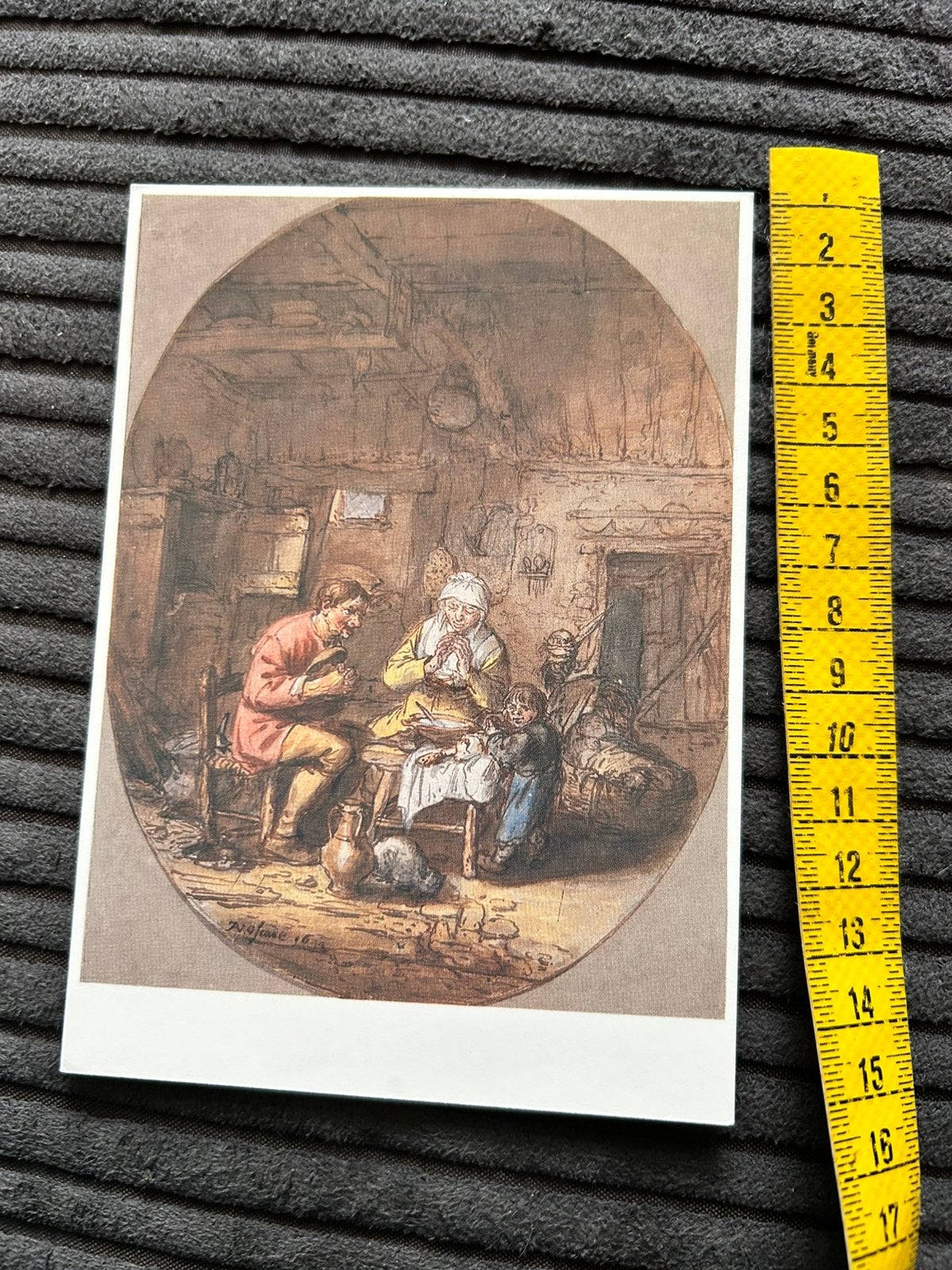 355. Oude kunstkaart Isack van Ostade, Ophalen of Verzenden, 1980 tot heden