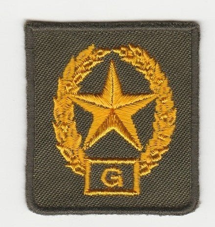 Embleem (trui) Schutter G, Verzamelen, Militaria | Algemeen, Verzenden, Landmacht, Nederland, Embleem of Badge