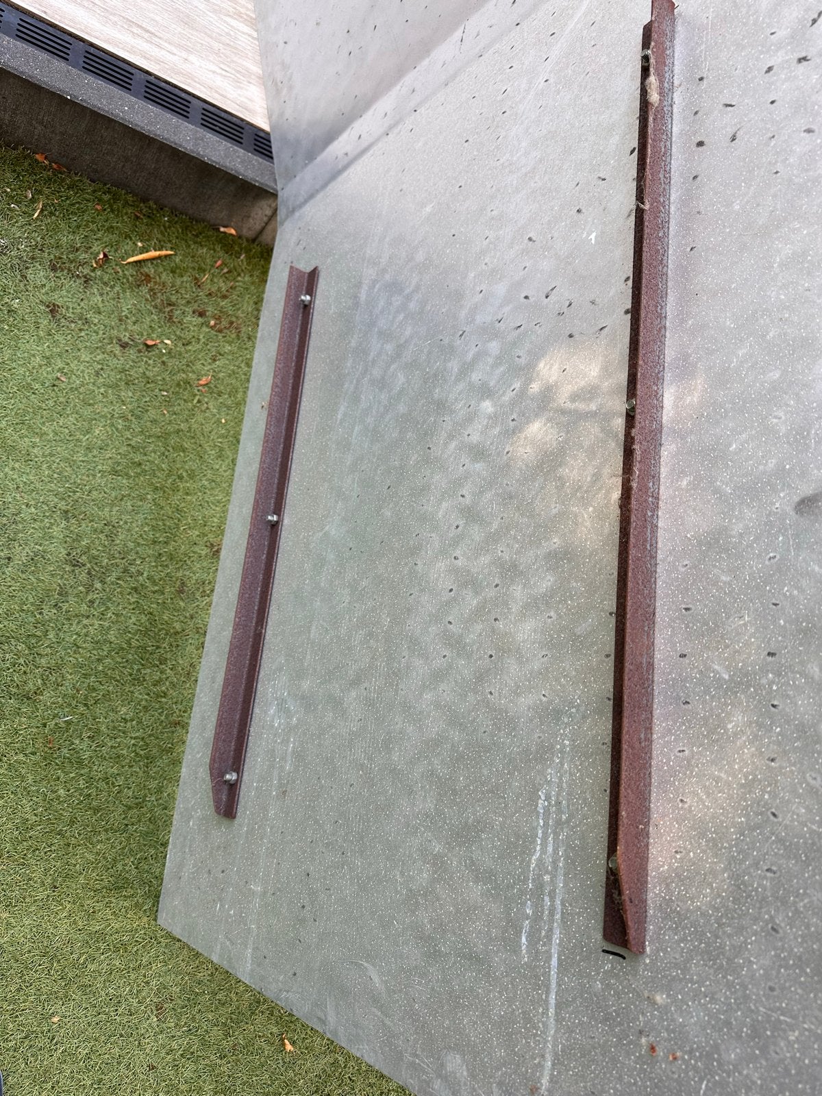 Verstevigde aluminium rijplaat - traanplaat model, Ophalen, Gebruikt