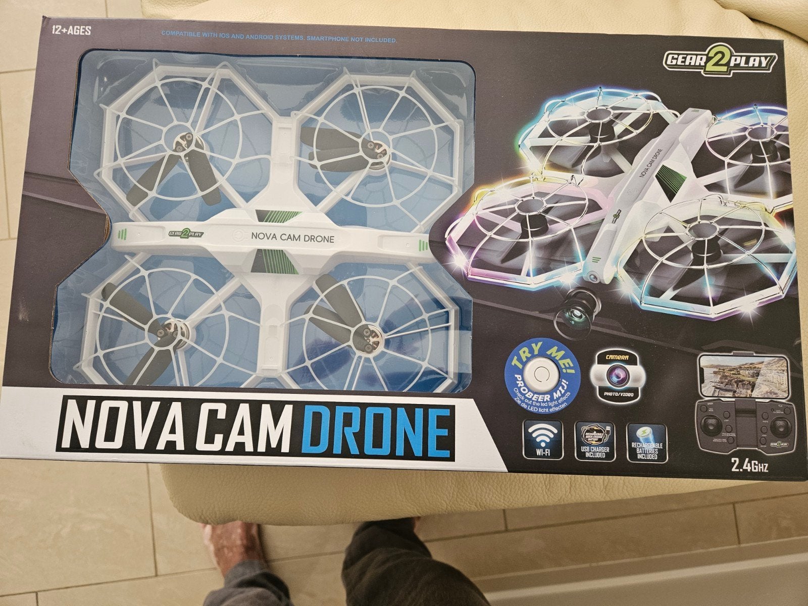 Gear2Play Nova Cam Drone met camera en LED verlichting, Ophalen of Verzenden