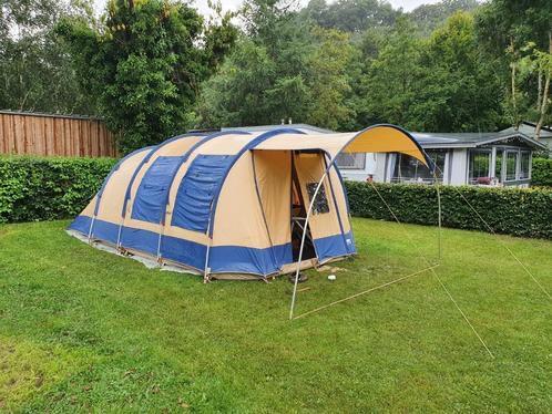 Ruime tunneltent voor 6 personen - Ideaal voor kamperen, Ophalen of Verzenden, Gebruikt, Tot en met 6
