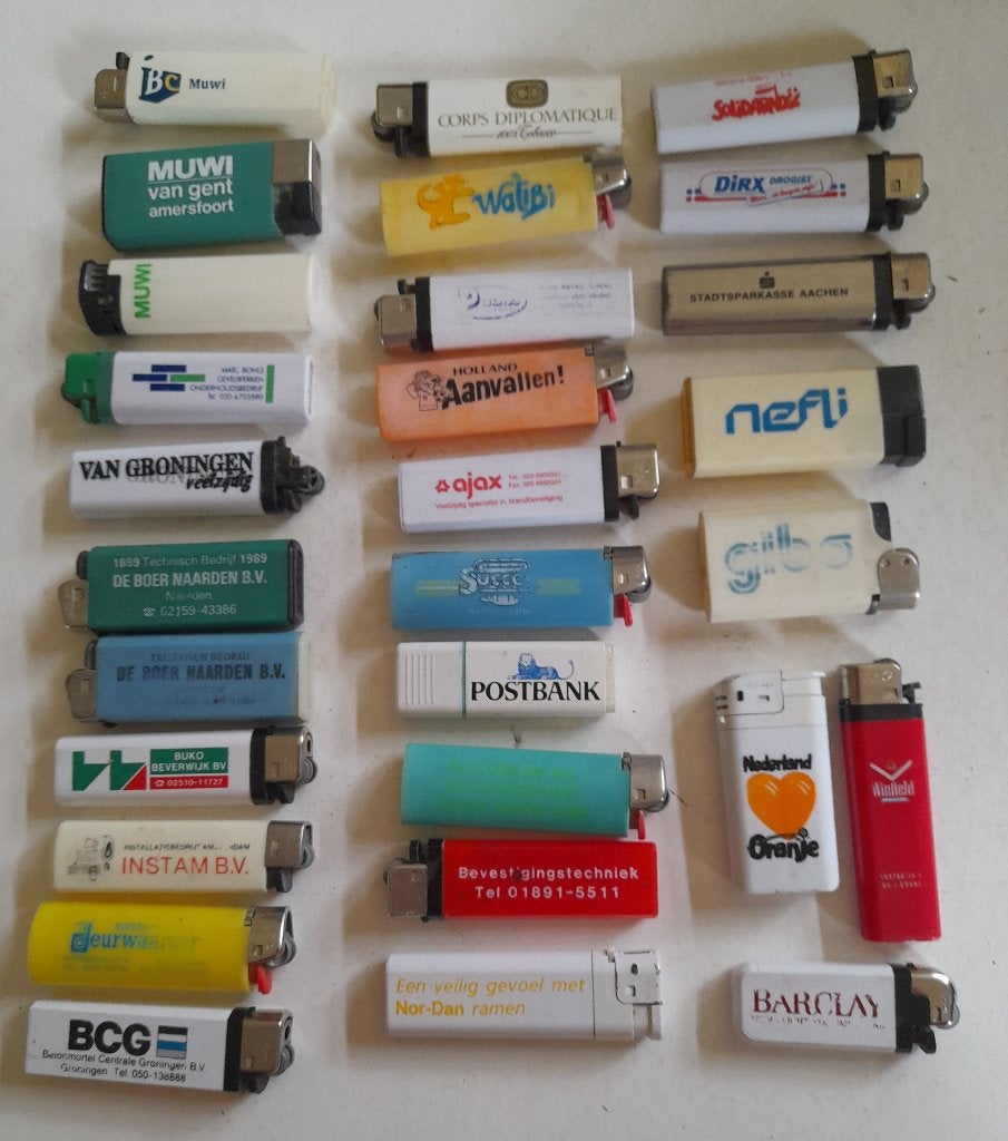 Aanstekers met en zonder reclame, Verzamelen, Verzenden, Gebruikt, Sigarenbandjes