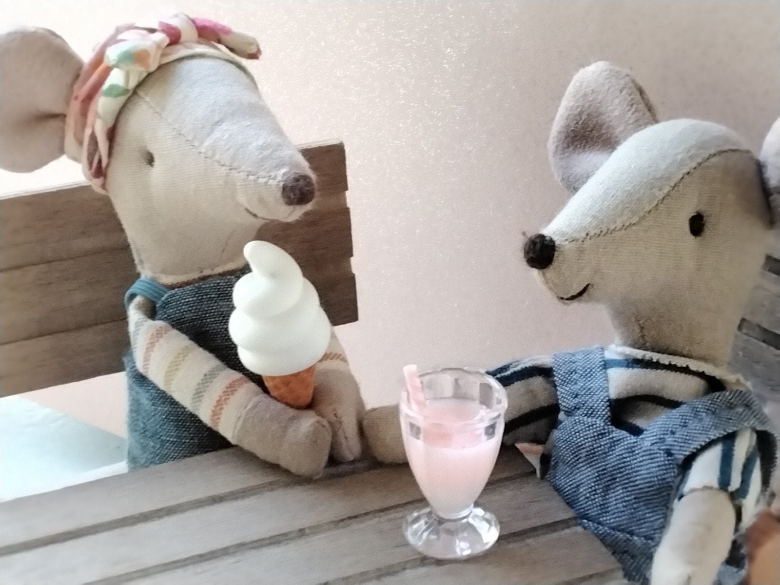 milkshake en softijs poppenhuis muizenhuis miniatuur voedsel, Verzenden, Nieuw