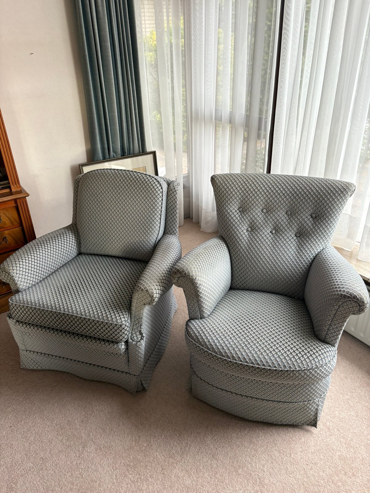 Fauteuils stoelen, Ophalen, Gebruikt, 75 tot 100 cm, 50 tot 75 cm