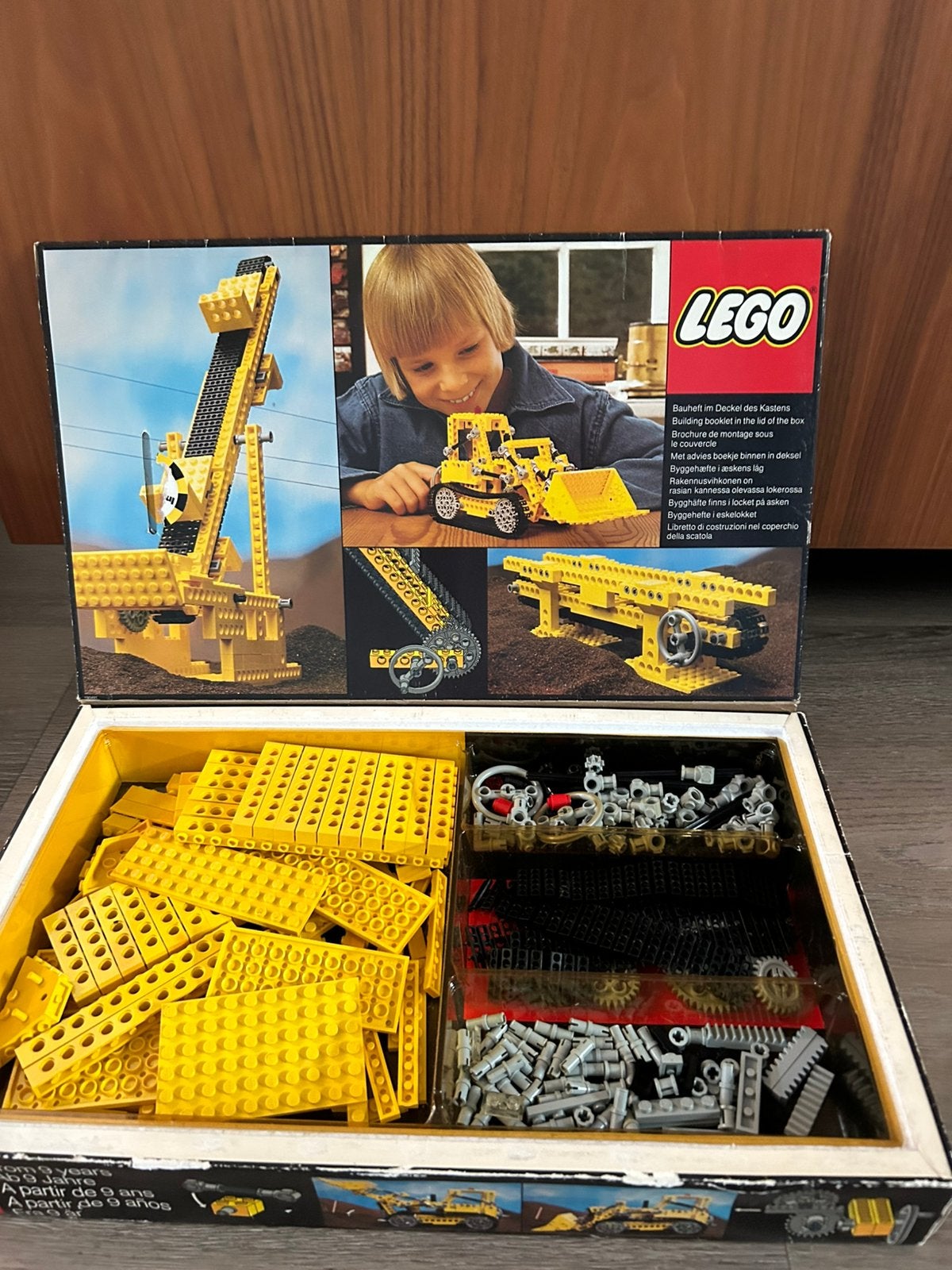 Technisch lego 856 bulldozer met doos, Kinderen en Baby's, Gebruikt, Overige thema's, Lego, Ophalen of Verzenden