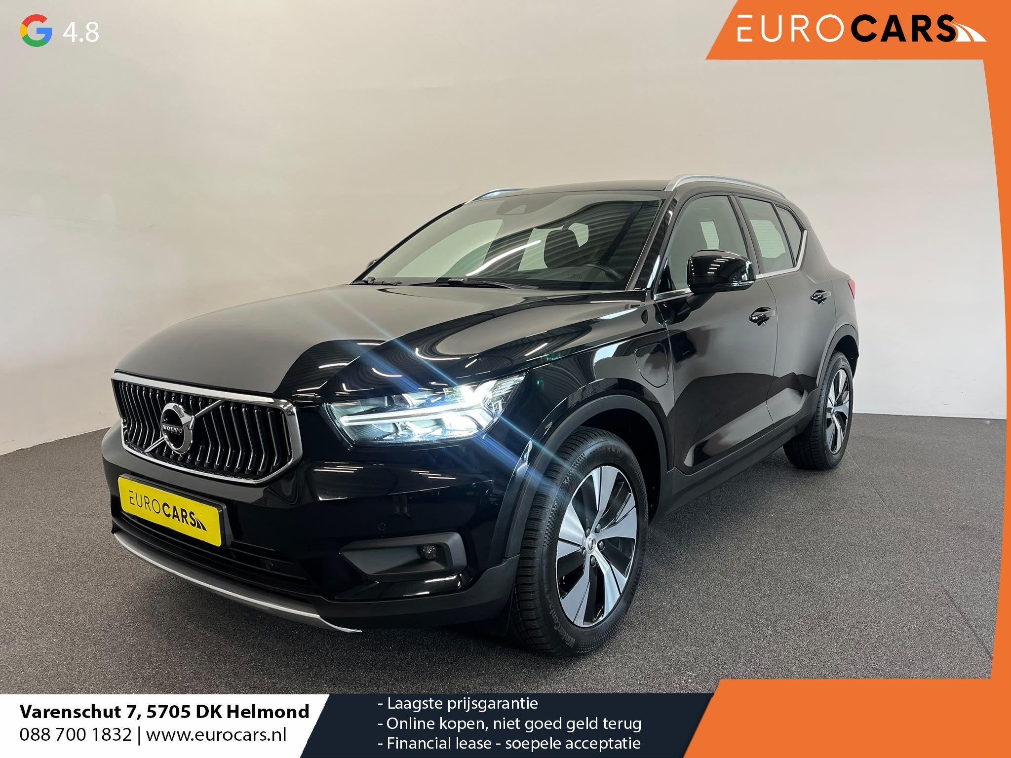 Volvo XC40 1.5 T4 Recharge Inscription Expression Wegklapbar, Auto's, Volvo, Stof, 1712 kg, Zwart, Plug-in hybride