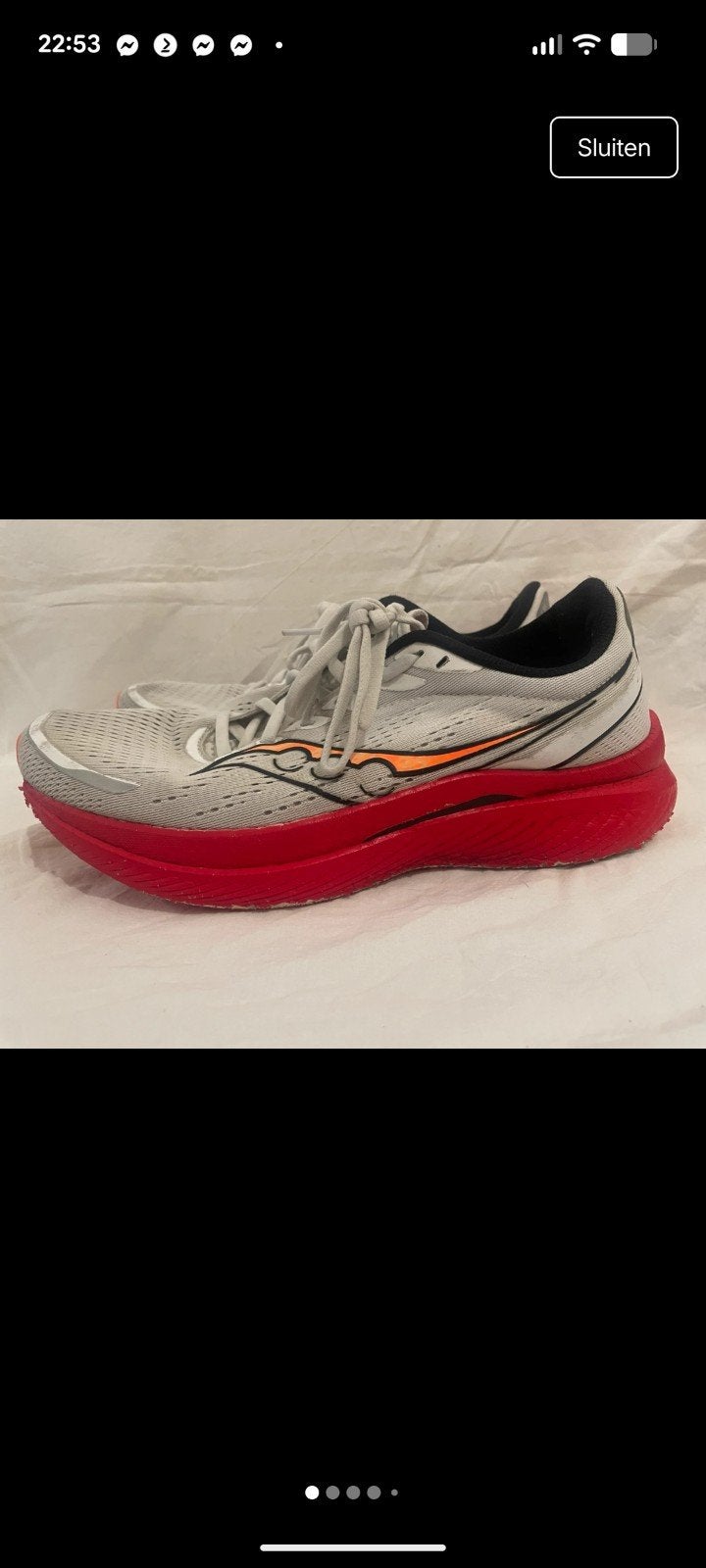 Saucony Endorphin Speed 3, Sport en Fitness, Gebruikt, Hardloopschoenen, Hardlopen, Saucony