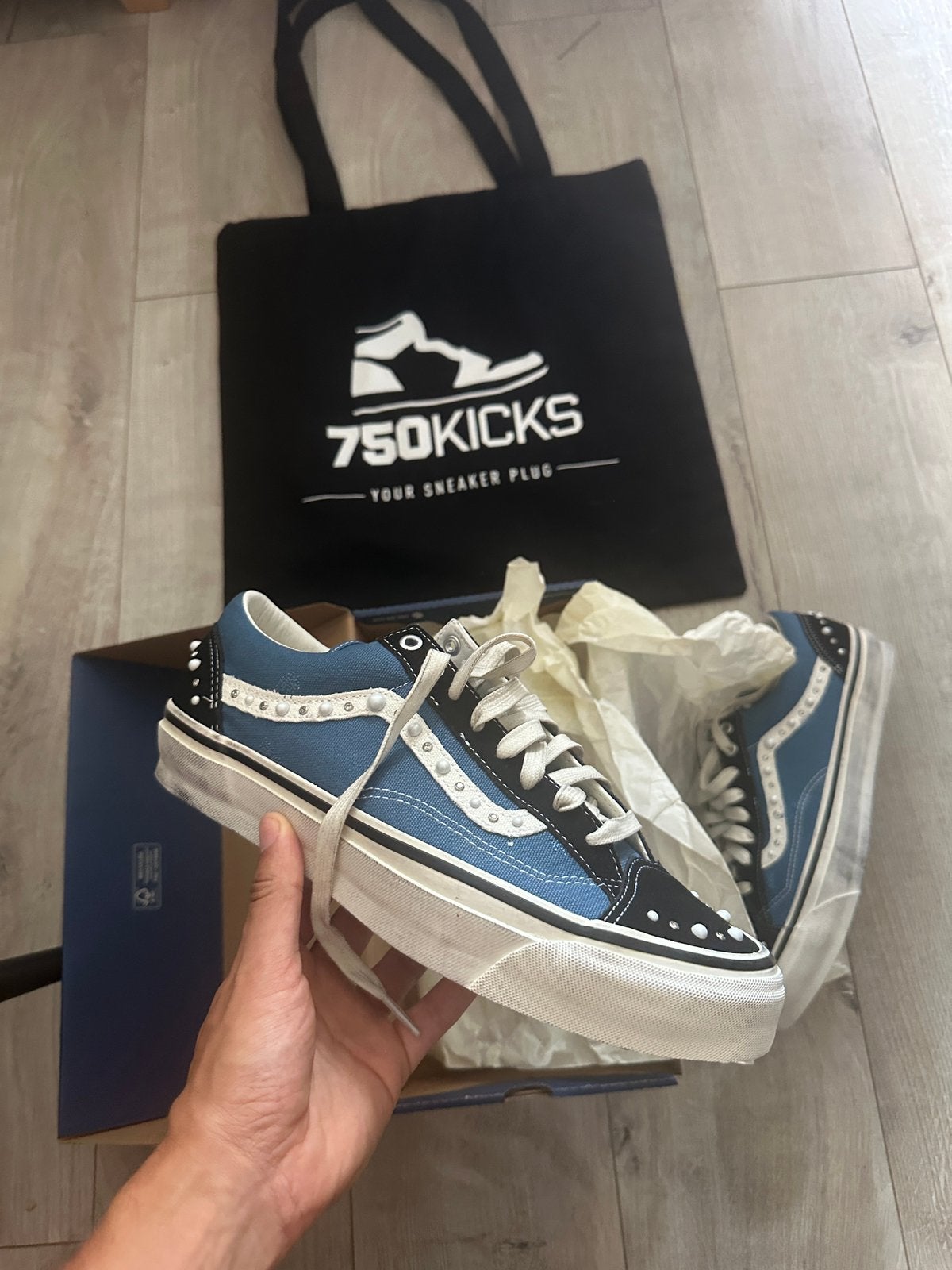 Vans Old Skool 36 Pearlized Pack Black Navy Maat EU44,5 44.5, Overige kleuren, Nieuw, Ophalen of Verzenden, Sneakers of Gympen