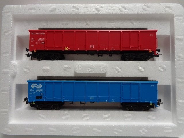 MARKLIN: 47197 Set hogeboordwagens NS (H0)., Wisselstroom, Wagon, Ophalen of Verzenden, Märklin