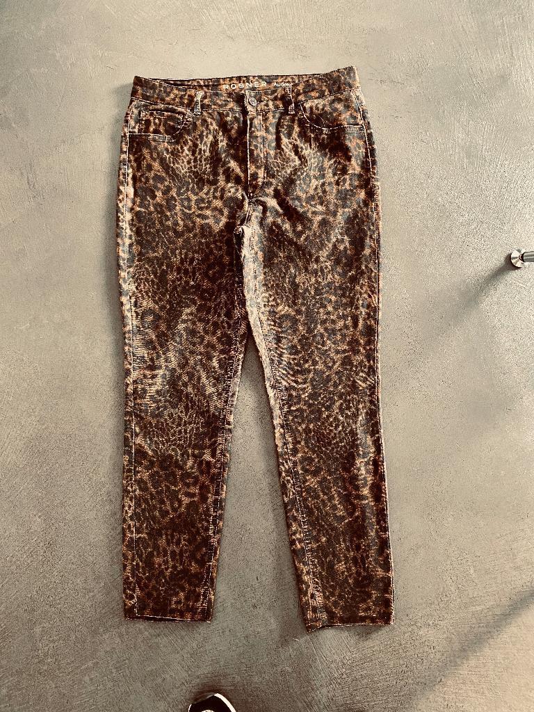 J571 Rosner maat 44=L jeans spijkerbroek Audrey broek bruin, Overige kleuren, Ophalen of Verzenden, Zo goed als nieuw, Rosner