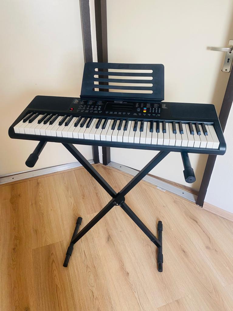Elektronisch keyboard met X-standaard en muziekhouder, Muziek en Instrumenten, Keyboards, Overige merken, Ophalen of Verzenden