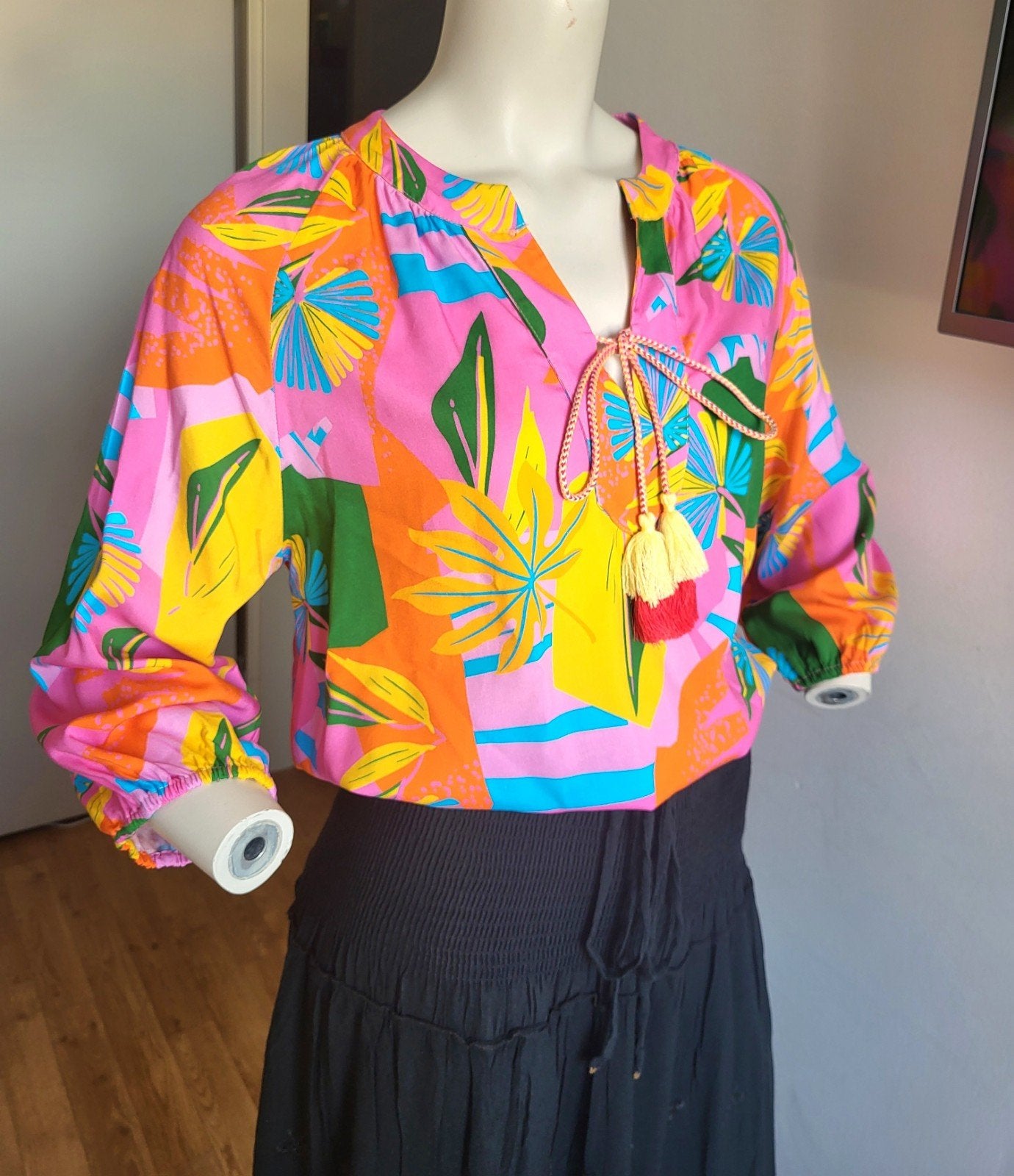 Kleurrijke Tropische Boho Kilky Blouse, Kleding | Dames, Maat 38/40 (M), Meerkleurig, Ophalen of Verzenden, Kilky