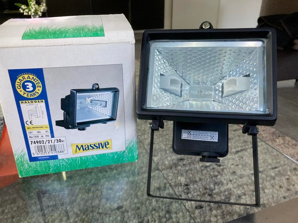 Halogeen schijnwerper, Ophalen, Nieuw, Netvoeding, 50 tot 250 watt