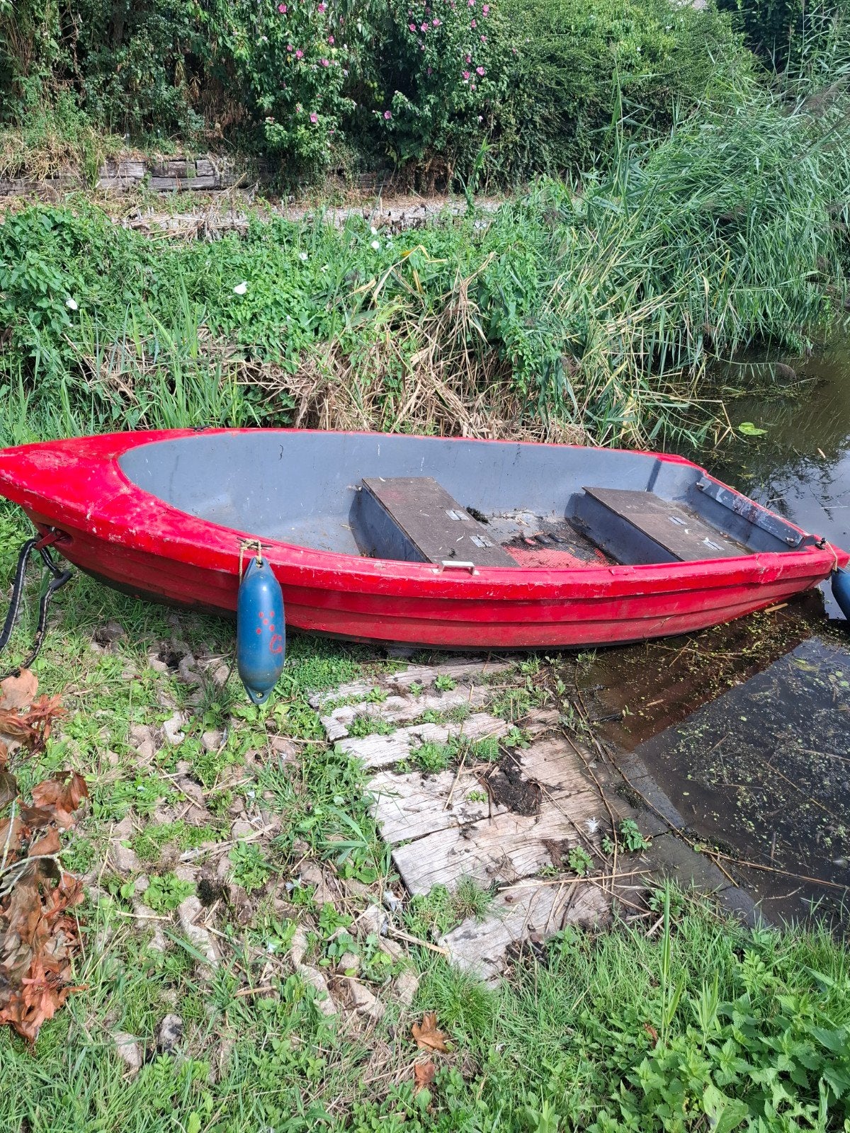 Mooie rode opknap boot (niet lek), Watersport en Boten, Ophalen, Gebruikt