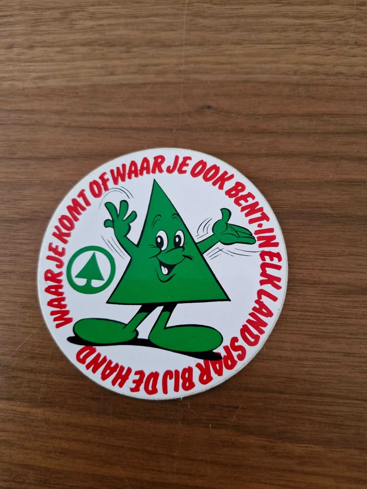 1114 Vintage Spar Sticker - 10 cm doorsnede, Verzamelen, Ophalen of Verzenden, Gebruikt, Winkel of Supermarkt