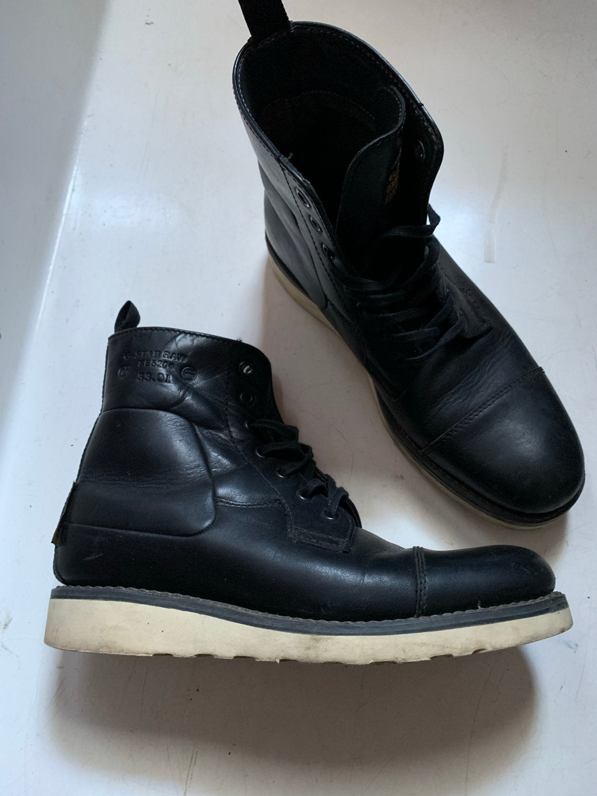 G-Star Raw leren schoenen Maat 40, Blauw, Ophalen of Verzenden, Gedragen, Veterschoenen