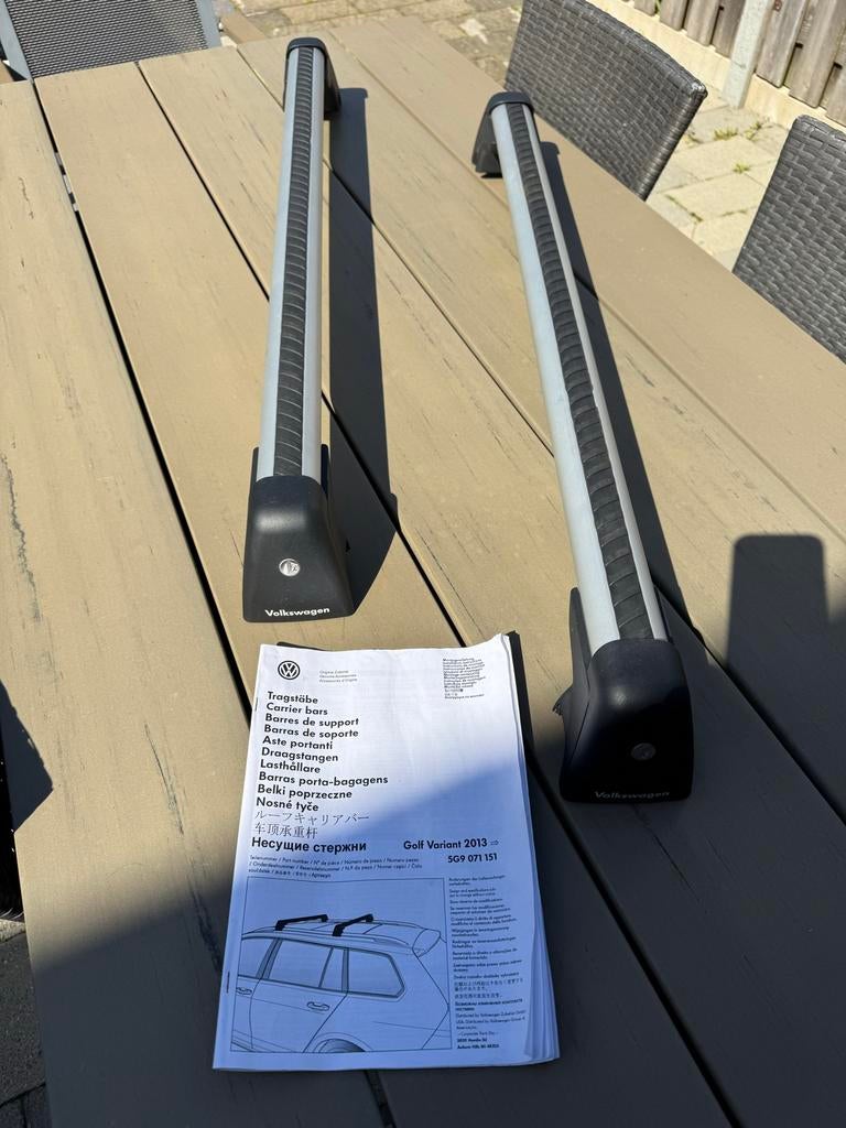 Originele Volkswagen Golf 7 Variant dakdragers, Auto diversen, Dakdragers, Gebruikt, Ophalen of Verzenden