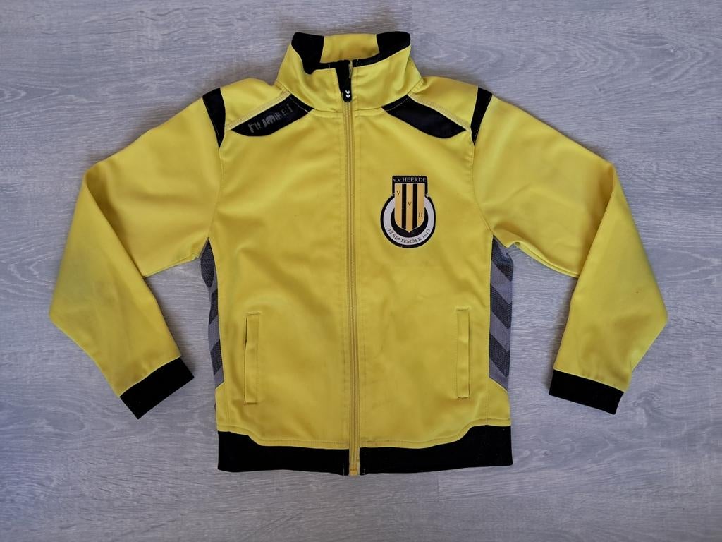 Trainingsvest trainingsjas Hummel geel maat 116, Ophalen of Verzenden, Hummel, Jongen of Meisje, Jas