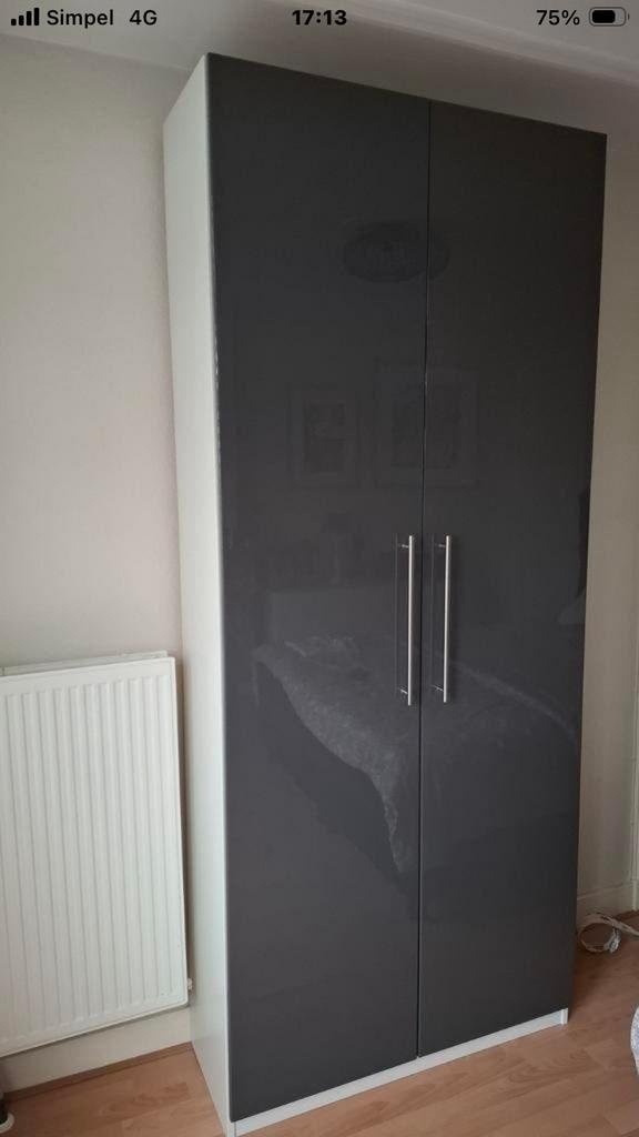 Ikea pax kast deuren FARDAL 50x229 cm hoogglans grijs, Huis en Inrichting, Ophalen, 200 cm of meer, 50 tot 100 cm, Zo goed als nieuw