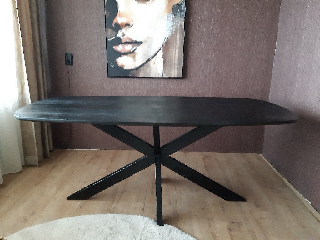 eettafel, 50 tot 100 cm, Zo goed als nieuw, 150 tot 200 cm, Vier personen