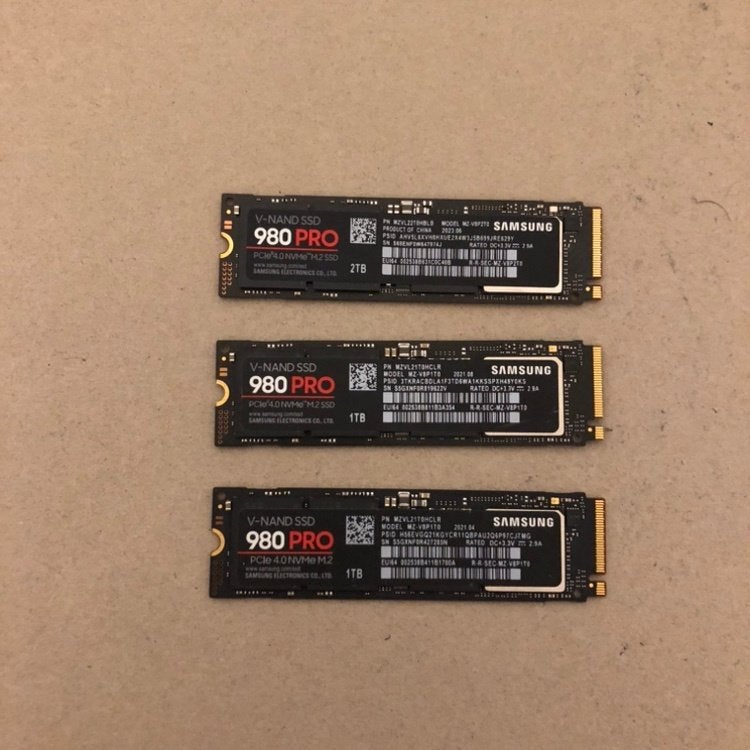 Samsung NVMe M.2 SSD 1TB 2TB, Computers en Software, Harde schijven, Intern, Verzenden, SSD, Zo goed als nieuw