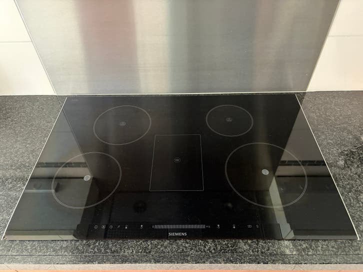 Siemens Inductiekookplaat 81x52, Witgoed en Apparatuur, Kookplaten, Ophalen, Gebruikt, 4 kookzones, Inbouw