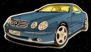 Mercedes-Benz type S-klasse CL600 pin-blauw, Verzenden, Nieuw, Transport, Speldje of Pin
