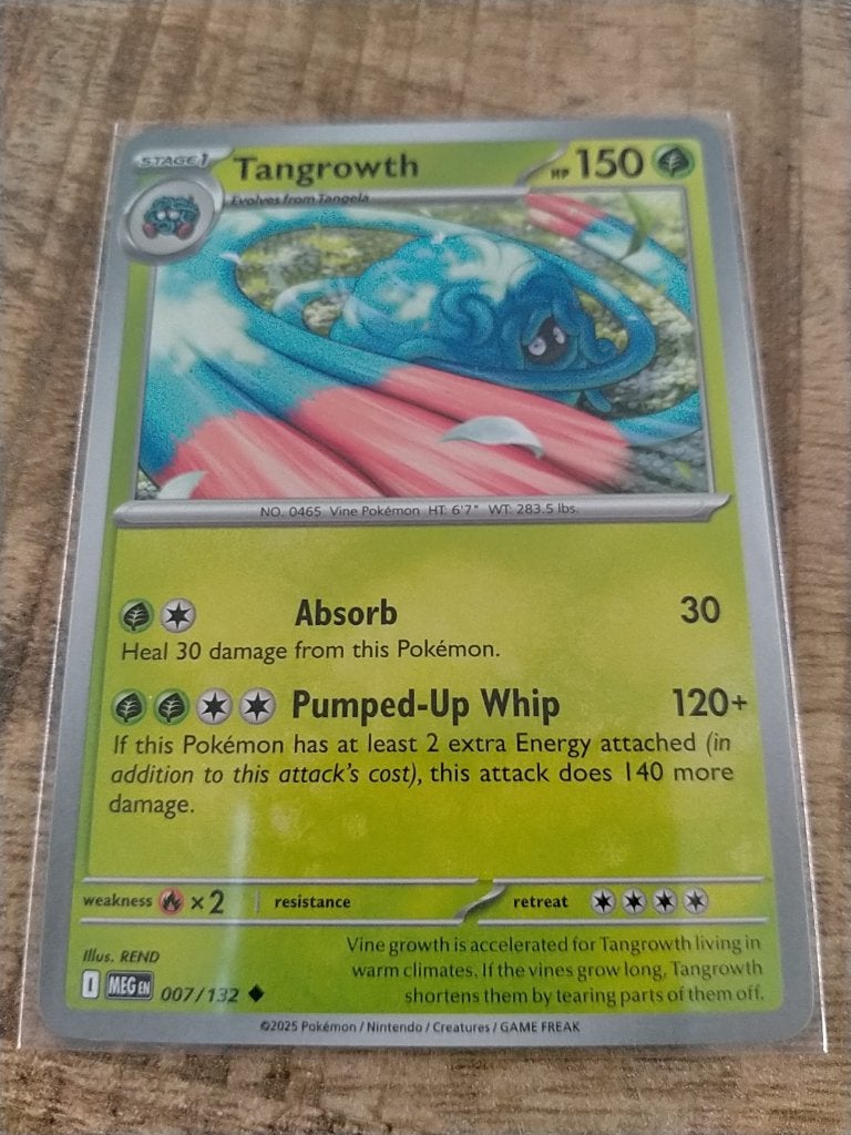 Pokemon Mega Evolution , Tangrowth 007/132, Verzenden, Zo goed als nieuw, Losse kaart