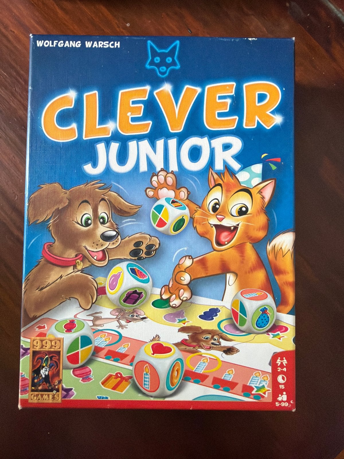 Clever Junior dobbelspel - Zo goed als nieuw, Drie of vier spelers, Ophalen, Zo goed als nieuw