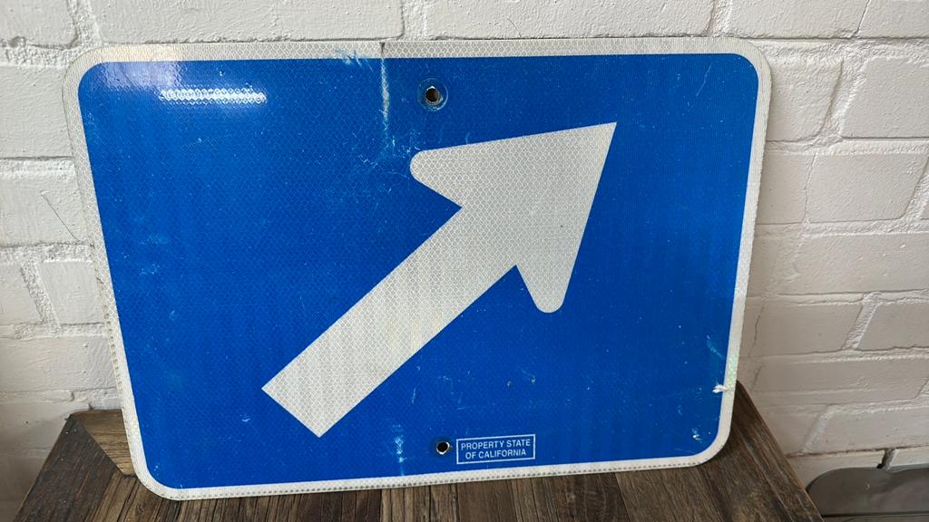 California usa highway sign bord, Ophalen, Zo goed als nieuw