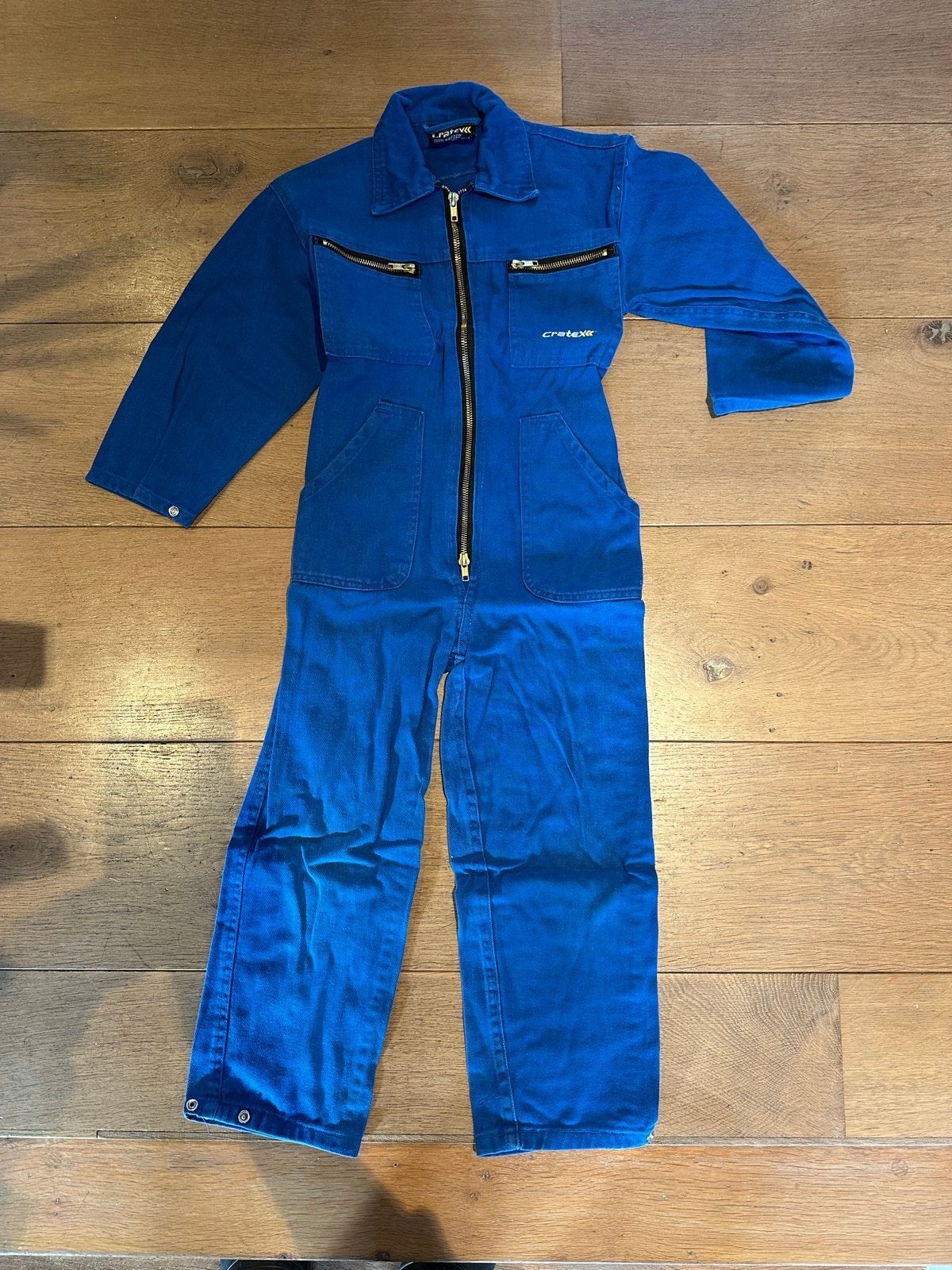Cratex overall blauw maat 128, Ophalen of Verzenden, Gebruikt, Jongen of Meisje, Overige typen