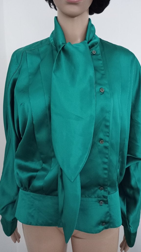 Claude Contime bloes 38 licht glanzend nieuwstaat, Kleding | Dames, Ophalen of Verzenden, Zo goed als nieuw, Maat 38/40 (M)
