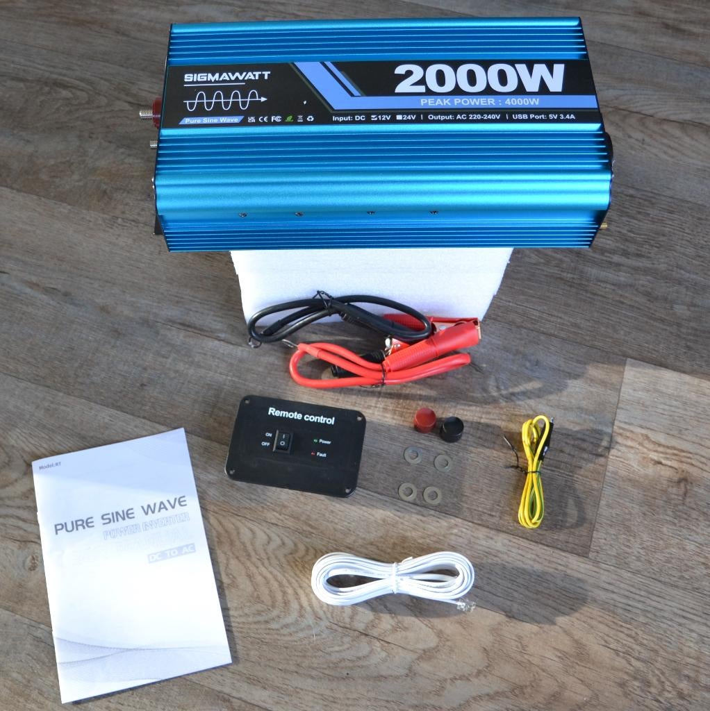 SIGMAWATT  Power Inverter 12v/220v/2000w, Auto-onderdelen, Elektronica en Kabels, Nieuw, Ophalen of Verzenden
