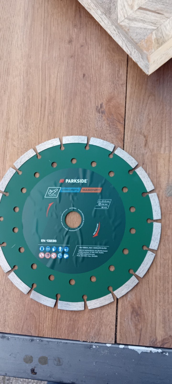 diamanten zaagblad, Doe-het-zelf en Verbouw, Ophalen of Verzenden, Nieuw, 1000 watt of meer, Haakse handslijpmachine