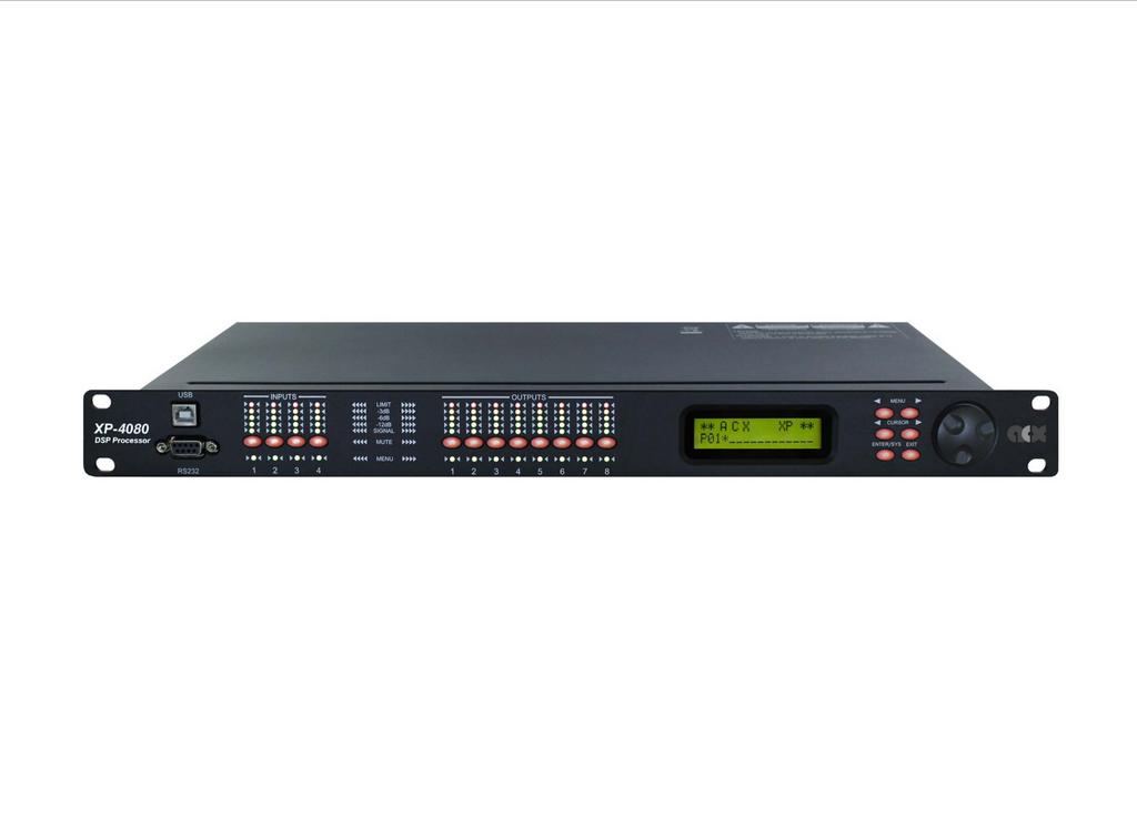Xilica XP-4080 DSP Processor - Professionele Audio Processor, Ophalen of Verzenden, Gebruikt, Audio
