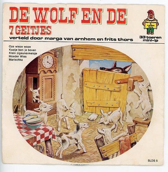 uit de serie Sprookjes & Liedjes- de Wolf en de 7 Geitjes, Ophalen of Verzenden, Gebruikt, 12 inch, Levenslied of Smartlap