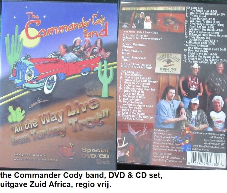 unieke DVD, nieuw staat THE COMMANDER CODY BAND, Alle leeftijden, Ophalen of Verzenden, Zo goed als nieuw