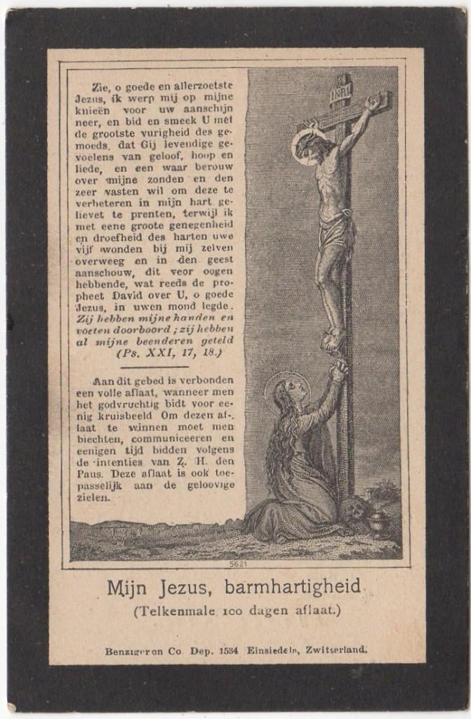 Henricus Adriaansen 1853 Hilvarenbeek + 1938 Alphen, 84 jaar, Verzenden