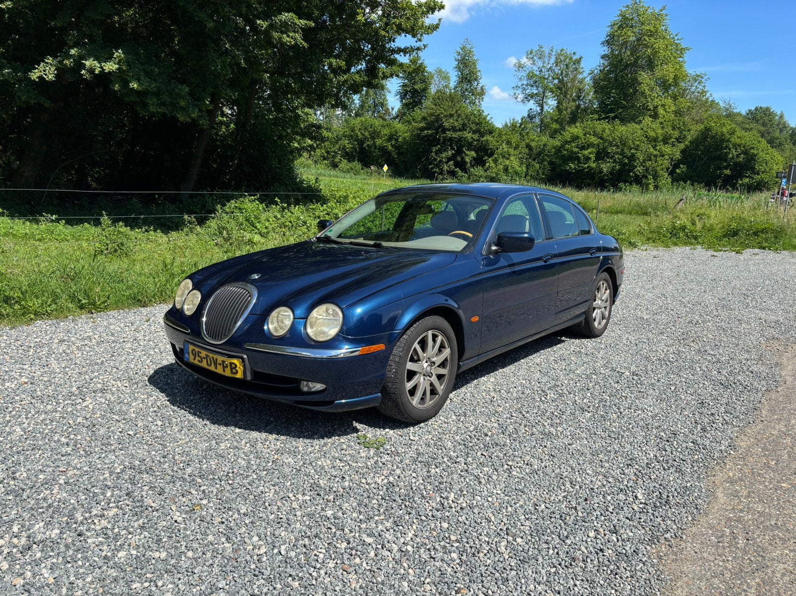 Jaguar S-Type 3.0 V6 AUT 2000 Blauw, Auto's, Automaat, 238 pk, Achterwielaandrijving, 1850 kg
