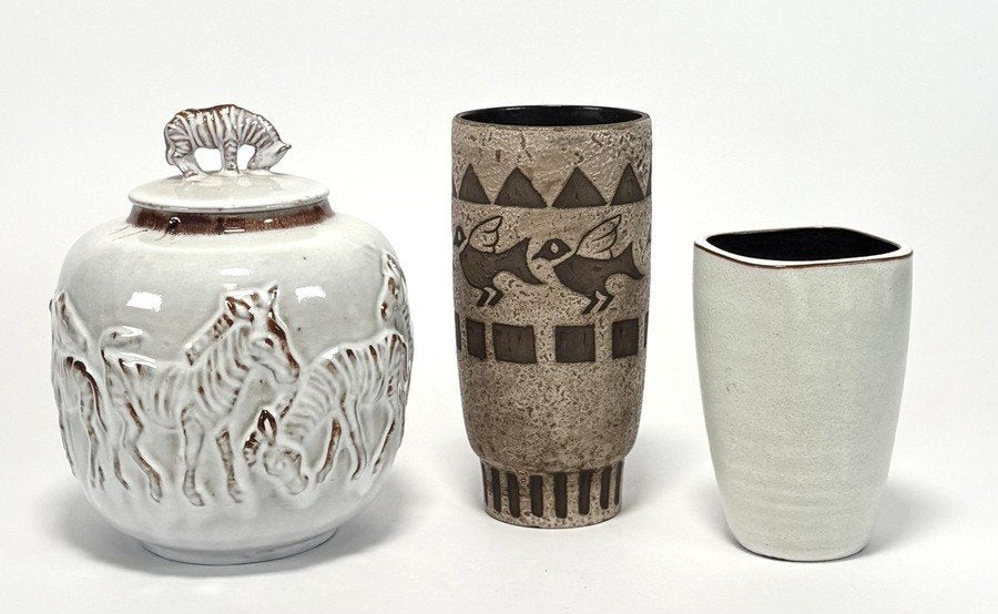 532. Vazen - Mobach, Ravelli en Ceramano, ca.1960, Ophalen