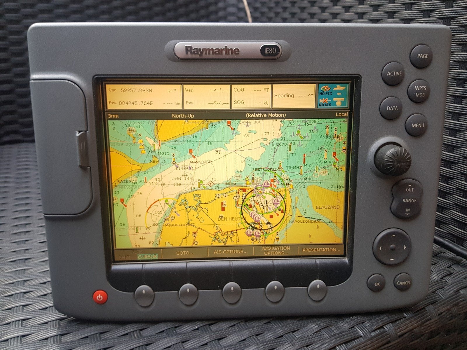 raymarine e80 MFD kleurenkaartplotter, Ophalen of Verzenden, Gebruikt, Kaartplotter of Fish Finder