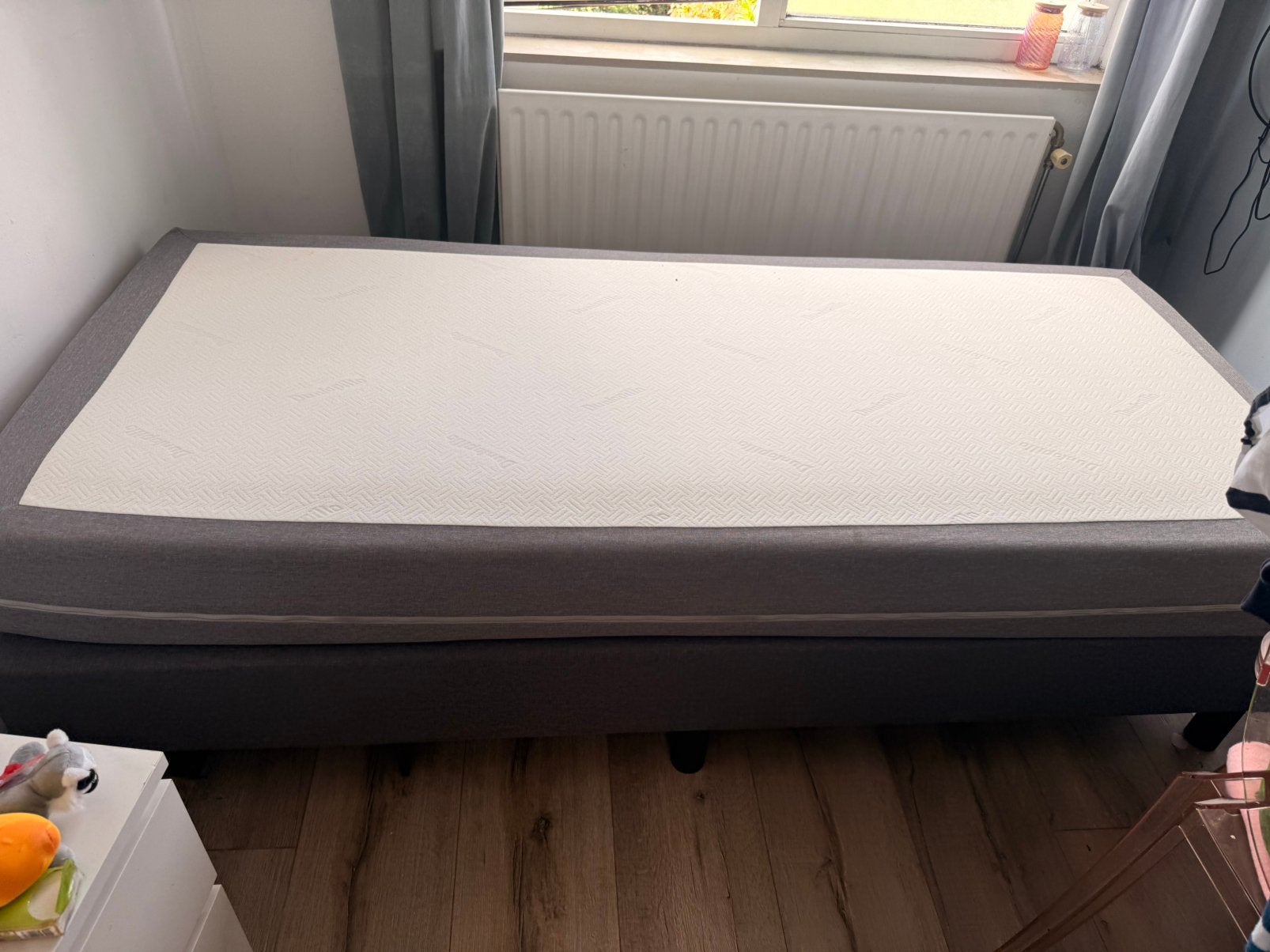 90x200 dunlopillo boxspring, Huis en Inrichting, Ophalen, Zo goed als nieuw, Eenpersoons, 90 cm