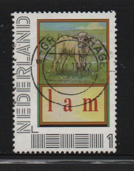 ‹(•¿•)› nl m0266 leesplankje - lam, Verzenden, Na 1940, Gestempeld