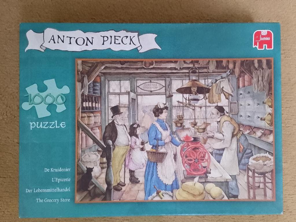 Anton Pieck - de kruidenier, Ophalen of Verzenden, 500 t/m 1500 stukjes, Gebruikt, Legpuzzel