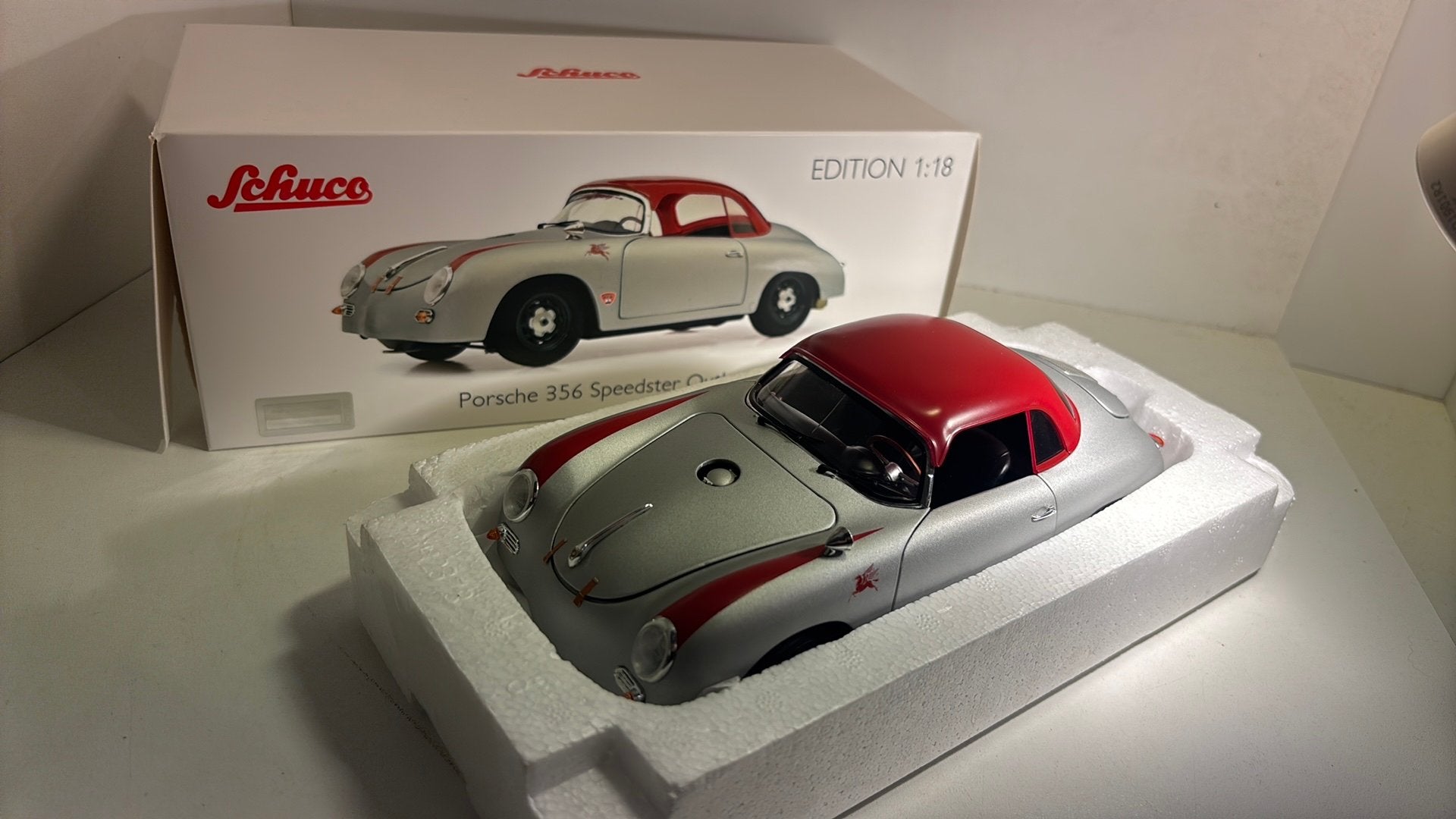 Porsche 356 speedster outlaw schuco 1.18, Overige merken, Ophalen of Verzenden, A, A