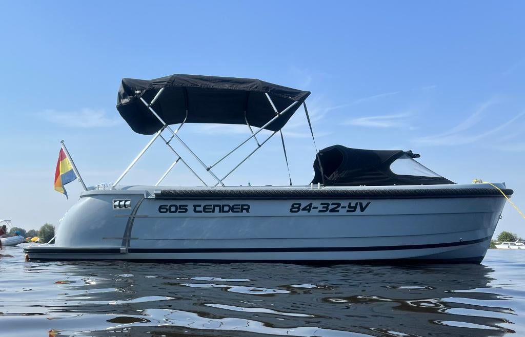 Topcraft 605 Tender - 60pk Suzuki - Pega trailer - VAARKLAAR, Watersport en Boten, Sloepen, Ophalen, 60 pk, Tender, Gebruikt